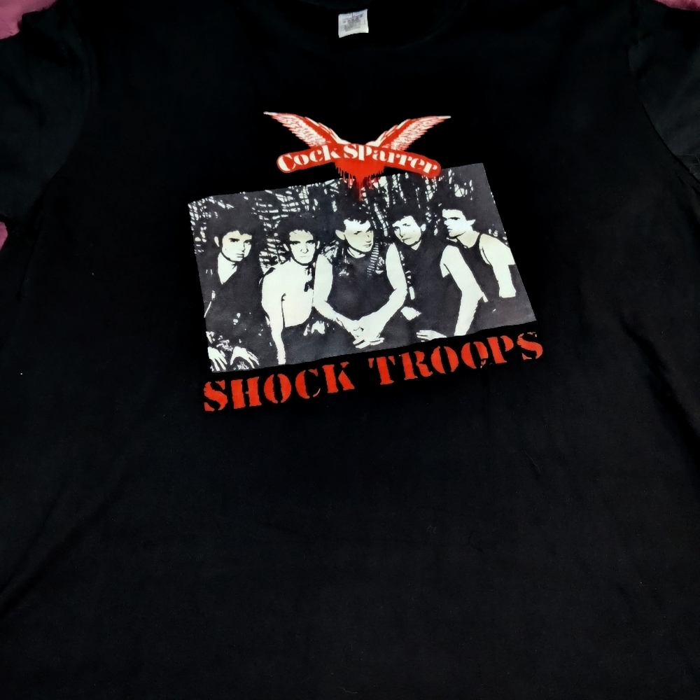New CockSparrer Black Cotton Tee Shirt Size L